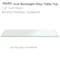 Fab Glass And Mirror 20in X 60in in Rectangle Glass Table Top 1/2in Thick, Beveled Tempered Radius Corners T-20x60REC12THBETE - alternate 1