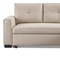 Homeroots 92" Beige Polyester Blend Convertible Futon Sleeper Sofa With Black Legs 544956 - alternate 2