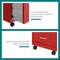 Space Solutions 14.25 in W 2 Drawer Mobile Vertical File Cabinet, Lava Red 24410 - alternate 4