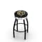 Holland Bar Stool Co 30" Blk Wrinkle Vegas Golden Knights Swivel Bar Stool, Chrome Ring L8B3C30LVGdKn - alternate 1