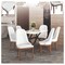 Leisuremod Verisma Collection Modern Wooden Dining Chair in White, 2PK VC57W2 - alternate 8