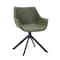 Leisuremod Markley Modern Leather Dining Swival Arm Chair in Green ESCBL-26-G - alternate 1