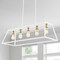 Jonathan Y Floyd 38" 5-Light Bohemian Farmhouse Iron Adjustable LED Pendant, White/Brass Gold JYL7521B - alternate 6