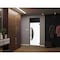 Vdomdoors Front Exterior Prehung Steel Door Ronex1077 Teak Transom Window Sidelite Entry Metal Modern Painted RONEX1077EXD-OAK-W36 x H80+16-LH-I - alternate 2
