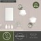 Vaxcel Huntley 1 Light Satin Nickel Farmhouse Schoolhouse Bathroom Wall Fixture W0167 - alternate 4