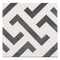 Andova Tiles Istanelle Janian Black & White 8-in. Encaustic Matte Porcelain Wall & Floor Tile, 19PK ANDIST1126 - alternate 1