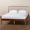 Baxton Studio Maeron Mid-Century Modern Walnut Brown Queen Platform Bed with Spindle Headboard 254-13898-ZORO - alternate 6