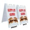 Signmission Sloppy Joe Sliders, A-Frame & 2 Decals Installed, Heavy-Duty Plastic Frame SBHD-D-2436-Sloppy Joe Sliders - alternate 3