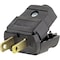 Leviton 15A 125V 2-Wire 2-Pole Hinged Cord Plug Black 037-00101-2EP - alternate 2