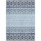 Homeroots 8' X 10' Blue Sky Blue And Ivory Geometric Washable Indoor Outdoor Area Rug 613828 - alternate 6