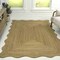 Jonathan Y Seaside Cottage Scallop Edge Jute Natural 5 ft. x 8 ft. Area Rug RNF201A-5 - alternate 1
