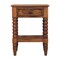 Homeroots 24" Brown Solid Wood Two Drawer Nightstand 701729 - alternate 1