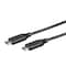 Monoprice Essentials USB Type-C to Type-C 2.0 Cable - 480Mbps_ 5A_ 26AWG_ Black_ 24283 - alternate 3