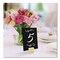 Excello Global Products Tabletop Chalkboard Tag, Black Surface, Teak Wood Holder, 3 x 4, 6PK EGP-HD-0508-S - alternate 4