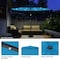 Pure Garden Patio Umbrella w/ Lights 10 ft Outdoor Sun Shade Canopy w/ 32 Solar LEDs UV 30+ Protection 50-LG1426 - alternate 5