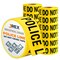 Jrex Safety Police Line Do Not Cross Tape Roll - 3 Mil - 1000 Ft x 3 Inch Wide Each - Yellow, 16PK PPLT-JR-3M-16PK - alternate 1