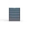 Strong Hold 5 drawer cabinet - (1x 3ft, 1x 4ft, 1x 5ft, 1x 6ft, 1x 7ft) - Blue accents - Keyed Different S3036-PPDAS-0503FS - alternate 1