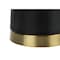 Homeroots 28" Black and Gold Metal Cylinder Table Lamp With Beige Drum Shade 545810 - alternate 5