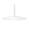 Besa Lighting Swan Stem Pendant, White/Opal, Satin Nickel Finish, 1x23W LED 1TT-SWANWH-LED-SN - alternate 1