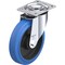 Zoro Select Plate Caster, Swivel, Rubber, 9 1/4"H L-POEV 200KA-SB - alternate 1
