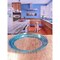 Homeroots Clear and Blue Four Piece Swirl Acrylic Service For Four Dinner Plate Set 520896 - alternate 7