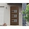 Vdomdoors Front Exterior Prehung Metal-Plastic Door, Manux 8933 Walnut, Office Commercial and Residential Doo MANUX8933EXD-WLN-W36xH80-LH - alternate 3