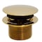 Westbrass Mushroom Tip Toe 1-1/2" NPSM Coarse Thread Bath Drain in Polished Brass D398R-01 - alternate 1