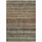 Homeroots 9' X 12' Brown And Gray Striped Washable Indoor Outdoor Area Rug 615834 - alternate 4