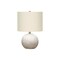Homeroots 20" Gray Concrete Round Table Lamp With Ivory Drum Shade 545855 - alternate 5