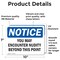 Signmission You May Encounter Nudity Beyond This Point, 10 Inch X 7 Inch, Vinyl Decal, 2PK OS-2PACK-NS-D-710-L-19094 - alternate 3