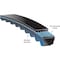 Gates Cogged V-Belt, Metric Power, XPZ1212, XPZ, EPDM, 1,222 mm, 10 mm Top Width XPZ1212 - alternate 3