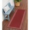 Homeroots 6' Brick Red And Ivory Indoor Outdoor Runner Rug 545493 - alternate 6
