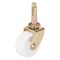 Prosource Swivel Caster, 1-5/8 in Dia Wheel, 1-5/8 in W Wheel, White, 50 lb, Steel Housing Material JC-B16-PS - alternate 1