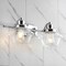 Jonathan Y Orleans 16.75" 2-Light Iron/Glass schoolhouse LED Vanity Light, Chrome JYL3531A - alternate 5