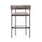 Manhattan Comfort Onda Metal Upholstered Vegan Leather Barstool in Taupe BS1638-2 - alternate 3
