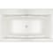 Maax Optik 6636 F Acrylic Freestanding Center Drain Bathtub in White with White Skirt 105742-000-001-100 - alternate 2