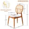Leisuremod Holbeck Dining Chair with Upholstered Leather Seat and Beech Wood Legs, White HC18W - alternate 6