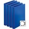 Business Source Basic Round Ring Binder, Dark Blue, 4PK BSN09975BD - alternate 2