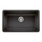 Blanco Precis SILGRANIT 30in Single Bowl Undermount Kitchen Sink - Anthracite 442534 - alternate 1