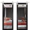 Sartodoors Sturdy Double Barn Door with Mirror, Lucia 1299 Matte Black, 13FT Silver Rail Hangers Heavy Set,  LUCIA1299DB-S-BLK-3684 - alternate 1