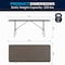 Flash Furniture Rectangle Folding Table, Plastic Top, Brown DAD-LF-183Z-GG - alternate 14