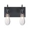 Besa Lighting Wish Wall, Clear, Black, 2x60W Incandescent 2WG-WISHCL-BK - alternate 1