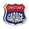 Signmission Christian's Garage, 4 inch X 4 inch, Vinyl Decal, 2PK SHI-D-2PACK-4-383-CHRISTIAN - alternate 1