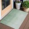 Homeroots 3' X 5' Artichoke Green And Fern Green Abstract Washable Indoor Outdoor Area Rug 588220 - alternate 1