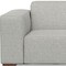 Homeroots 122" Gray Fabric Modular Sofa With Brown Legs 641009 - alternate 4