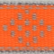 Lupinepet Reflective Orange Diamond Nylon Dog Leash 48359 - alternate 2
