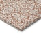 Homeroots 3' X 5' Coral And Ivory Damask Washable Indoor Outdoor Area Rug 595127 - alternate 5
