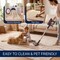 Jonathan Y Orton Distressed Ticking Stripe Non-Slip Machine-Washable Beige/Cream 4 ft. x 6 ft. Area Rug WSH519F-4 - alternate 4