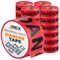 Jrex Safety Danger Tape Roll - 1000 Ft x 3 Inch Wide Each - Red, 24PK PDT-JR-24PK - alternate 1