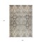 Homeroots 9' X 12' Linen Black And Brown Floral Washable Indoor Outdoor Area Rug 606246 - alternate 6